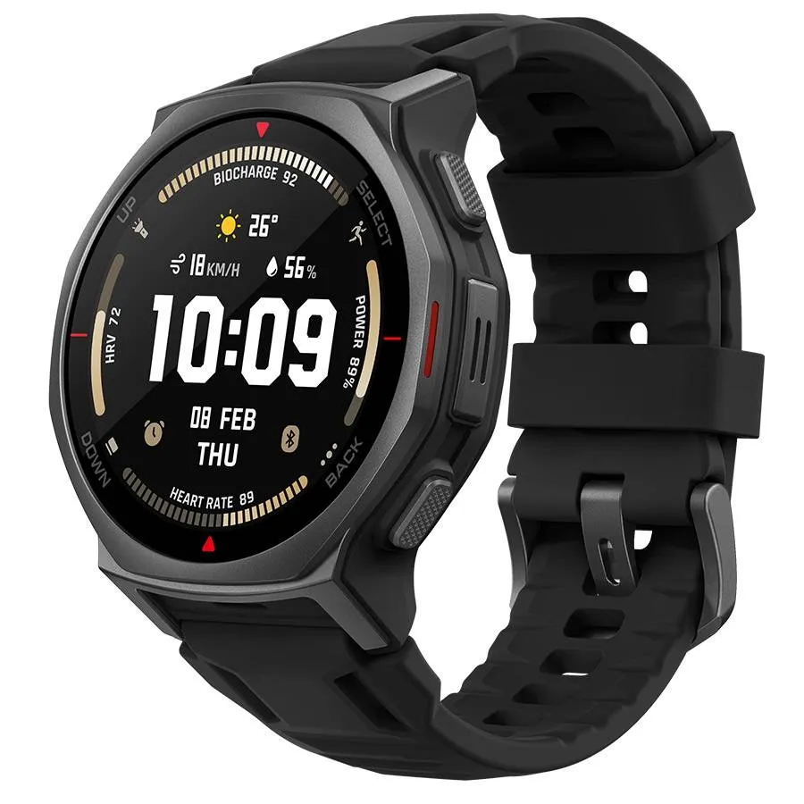 Smartwatch Amazfit T-Rex 3 Pro | 44mm | 10ATM | GPS com Mapas | 180 Modos Desporto | Rastreamento Saúde e Sono | Tactical Black