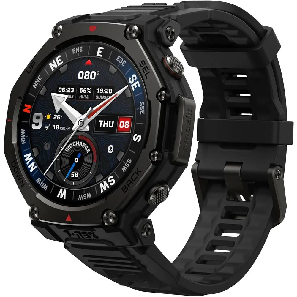 Smartwatch Amazfit T-Rex 3 Pro | 48mm | 10ATM | GPS com Mapas | 180 Modos Desporto | Rastreamento Saúde e Sono | Tactical Black