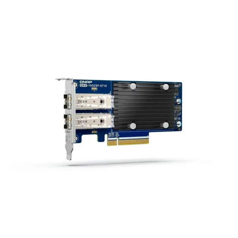 Placa de Rede QNAP QXG-10G2SF-X710 PCI Express SFP+ 10Gbps Interna NAS