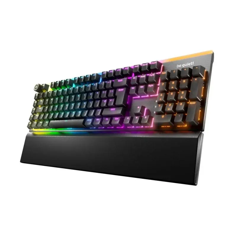 Teclado Be quiet! Light Mount Silent Linear mecânico RGB com apoio de pulso UK English