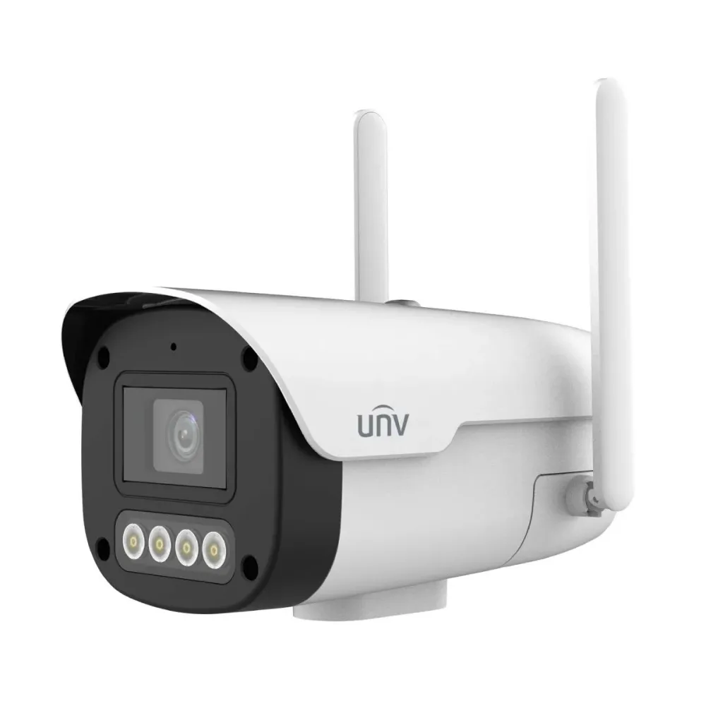 Câmara de Segurança IP Uniview Easy Bullet 2MP 6mm IP67 ColorHunter Branca