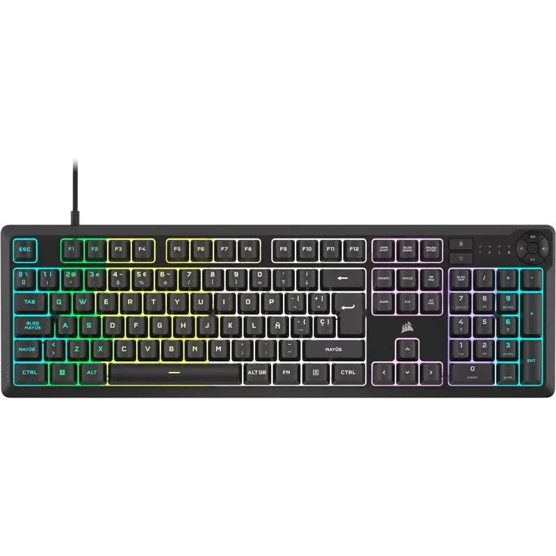 Corsair K55 CORE RGB Teclado Gaming Retroiluminado Preto