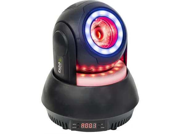 Ibiza Moving Head 40W 4 em 1 Beam 2 Anéis LED DMX MIC STAR-BEAM-BL