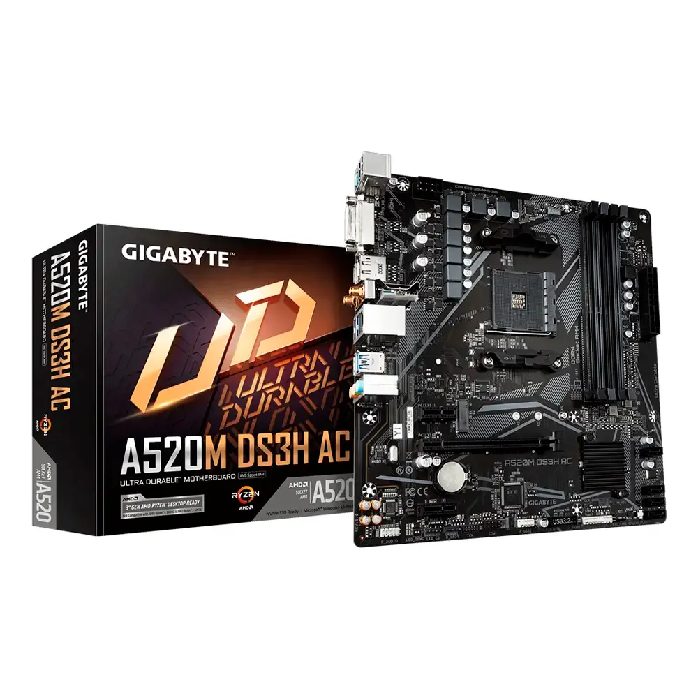 Motherboard ATX Gigabyte A520M DS3H AC SktAM4