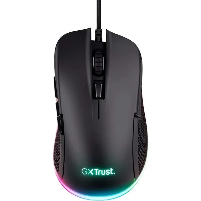 Trust GXT 922 YBAR Rato Ótico Gaming USB RGB 7200DPI Preto