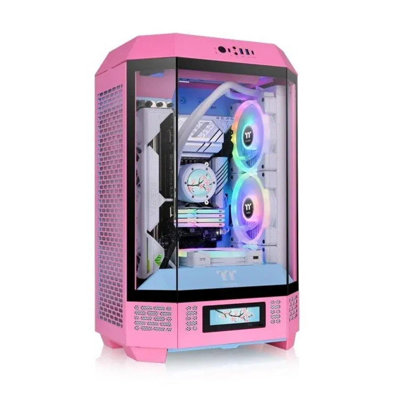 Caixa de Computador Caixa PC Thermaltake Tower 300 Bubble Pink Micro Torre Rosa