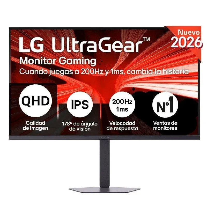 Monitor LG UltraGear 32G620B-B 32" QHD 200Hz IPS HDR10 1ms Altura Ajustável