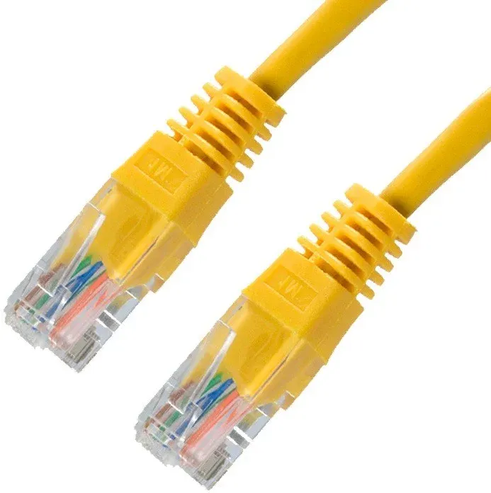 Cabo rede rj45 cat.5e utp awg24 amarelo 2.0