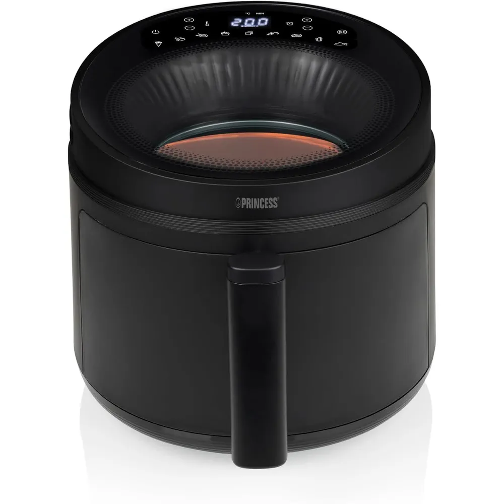 Fritadeira Air Fryer Visão Ciclónica 5L 1500W (Preto) - PRINCESS