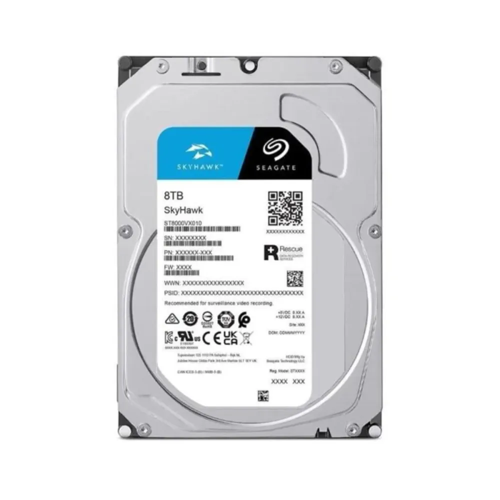 Disco Rígido 3.5" Seagate Skyhawk 8TB 5400RPM SATA III