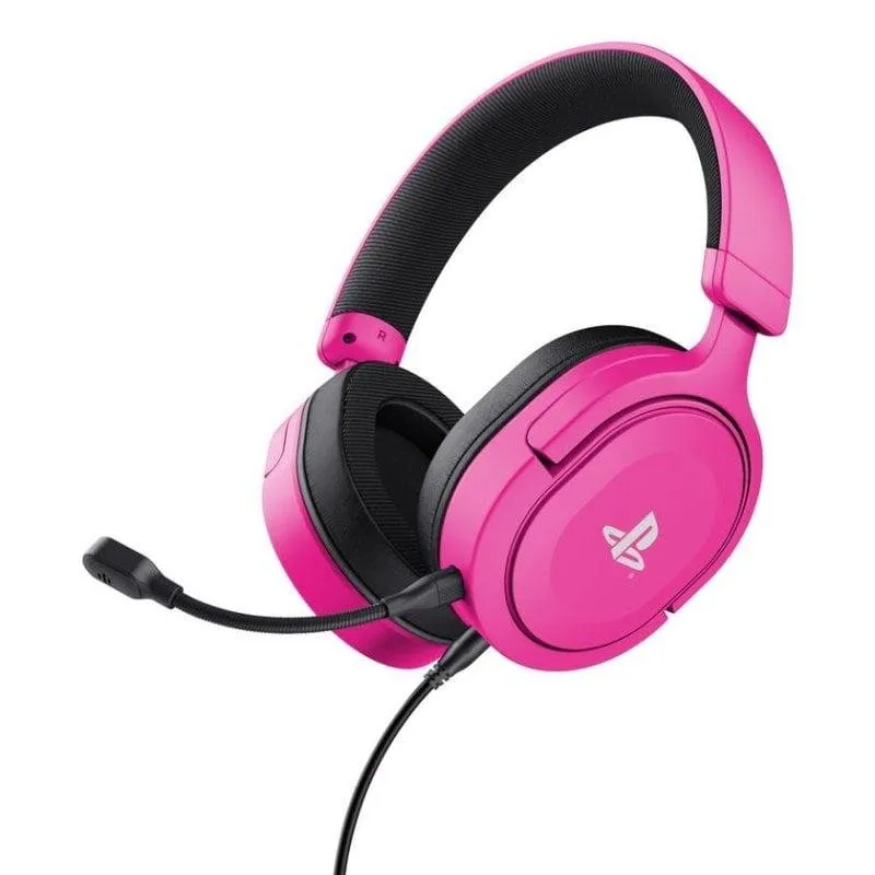 Auriculares Trust GXT 498P Forta com cabo 3,5 mm Gaming microfone destacável rosa