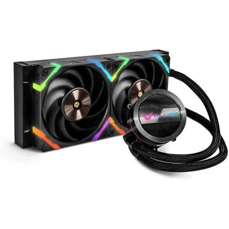 Refrigeração Líquida Valkyrie Dragonfang 240 2 Ventoinhas ARGB Preto