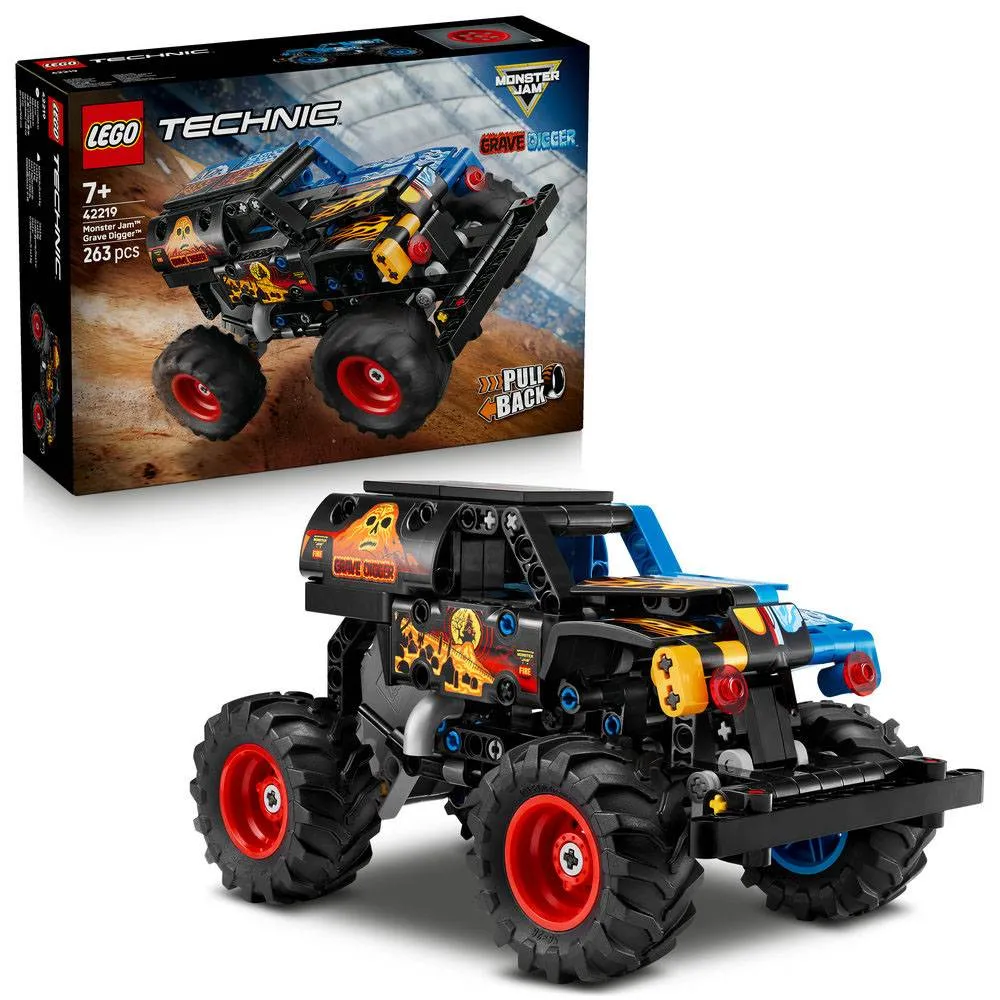 LEGO Technic: Monster Jam Grave Digger Fogo e Gelo | Idades 7+ | 263 Peças | Item 42219