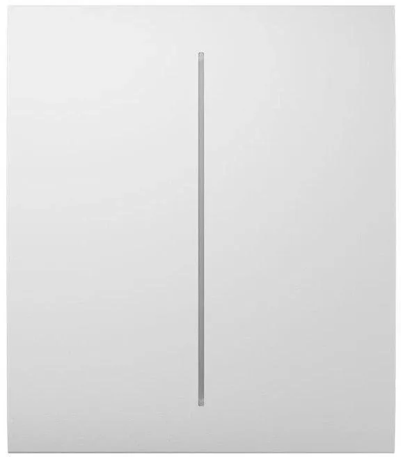 Painel Tátil Central para Interruptor Duplo AJ-CENTERBUTTON-2G-W-VERT