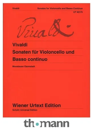 Wiener Urtext Edition Vivaldi Cellosonaten