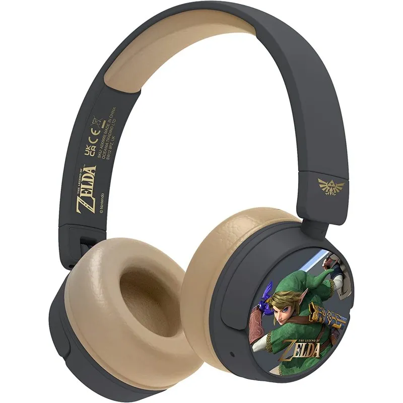 OTL Technologies The Legend Of Zelda Auscultadores Infantis Sem Fios Dobráveis