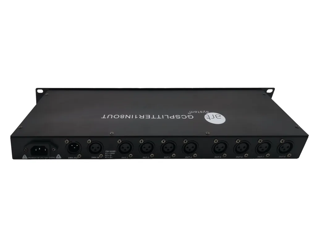 Art System Splitter DMX 1in/8out