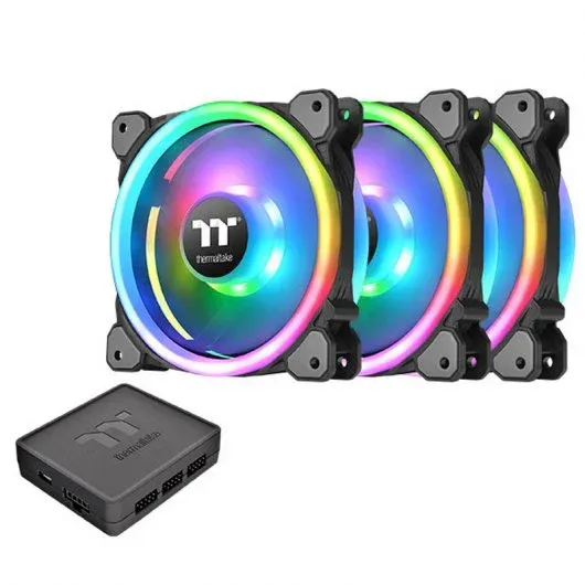 Ventoinhas TT Riing Trio 12 LED RGB Radiator Fan TT Premium Edition