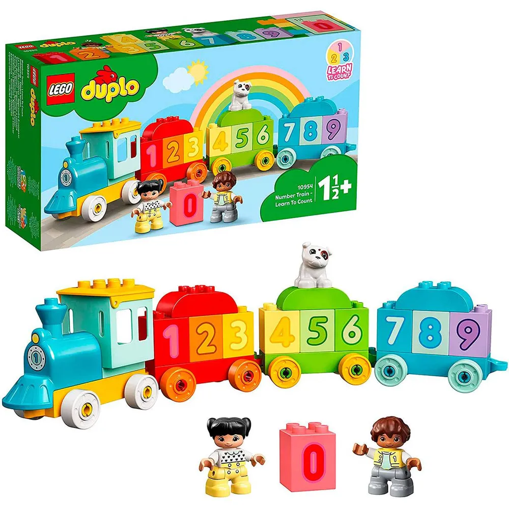 LEGO DUPLO: Comboio dos Números - Aprender a Contar | Idades 1½+ | 23 Peças | Item 10954