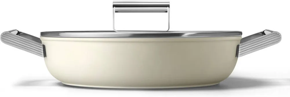 Caçarola SMEG DPF2812CRM Creme (28 cm)
