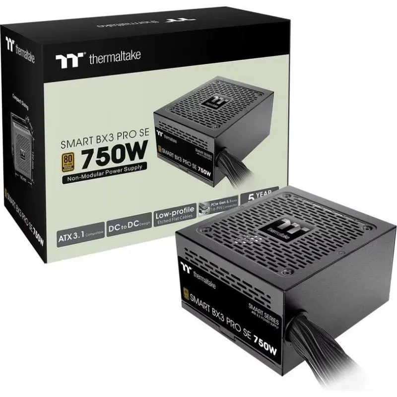 Fonte Alimentação Fuente de Alimentación Thermaltake Smart BX3 Pro SE 750W Certificación 80+ Bronze fija
