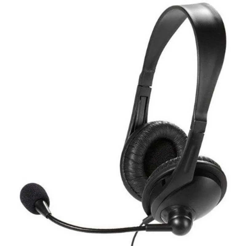 Auriculares Vivanco 36671 com cabo Jack 3,5 mm para escritório e teletrabalho preto