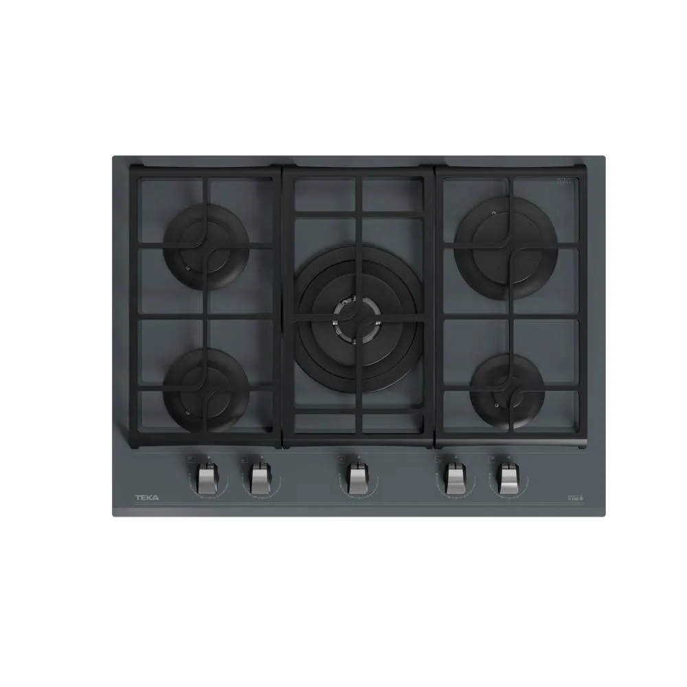 Placa de Cozinha a Gás Teka GZC 75330 70cm 5 Zonas Exacflame Preta
