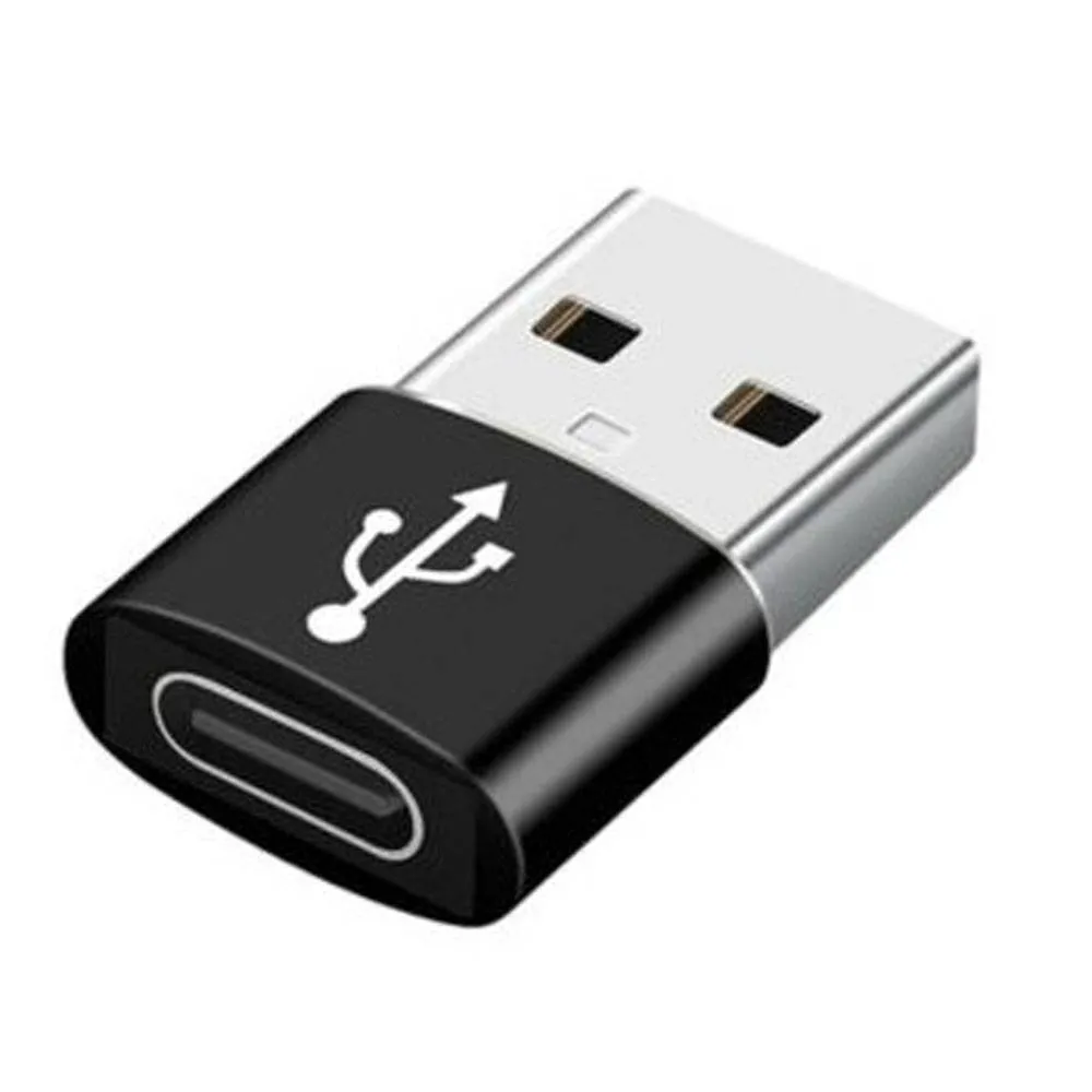 Adaptador Gembird A-USB2-AMCF-02 USB-A para USB-C Preto