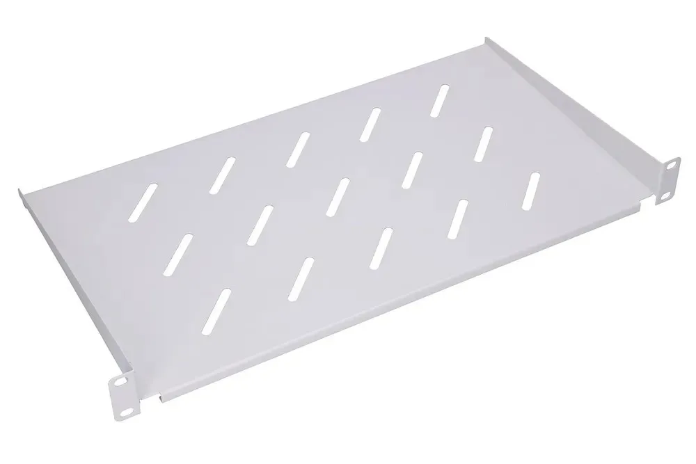 Extralink 1U 250mm Gray | Shelf | 19", for wall cabinets EX.8666