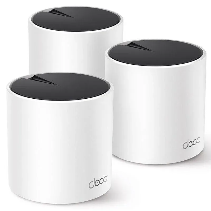 WiFi Mesh TP-Link Deco X55 3 Nodos 3000 Mbps 6000 pés quadrados com controlo parental