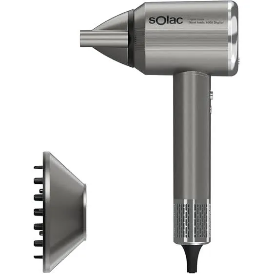 Secador De Cabelo Digital Com Difusor De Íons Solac Sb7950 1600