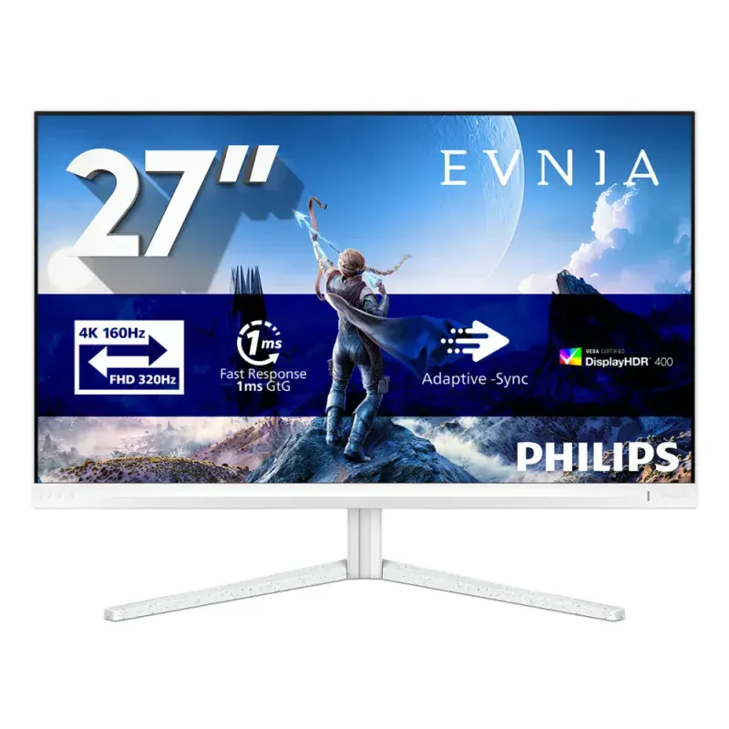 PHILIPS MONITOR FAST IPS 27" QHD 1MS 160HZ 320HZ HDMI DP SUB-C COLUNAS HAS PIVOT