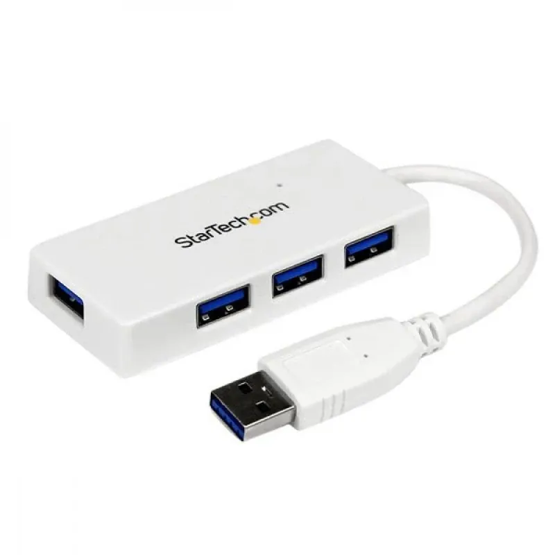 HUB USB 3.0 4 PUERTOS BLANCO
