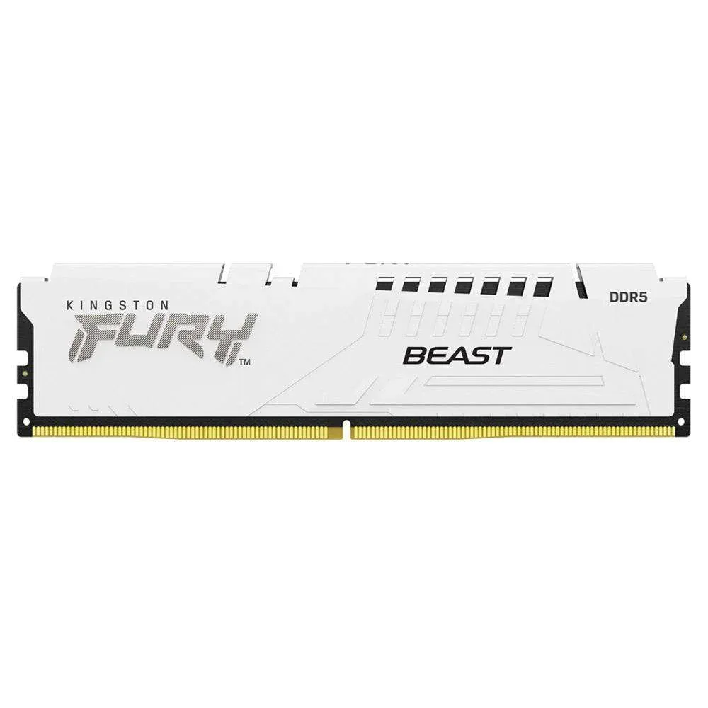 Memória RAM Kingston Fury Beast White 16GB (1x16GB) DDR5 5600MHz CL40 Branca
