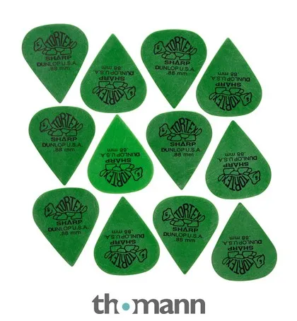 Dunlop Plectrums Tortex Sharp 0,88 12