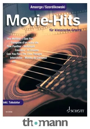Schott Movie-Hits klassische Gitarre