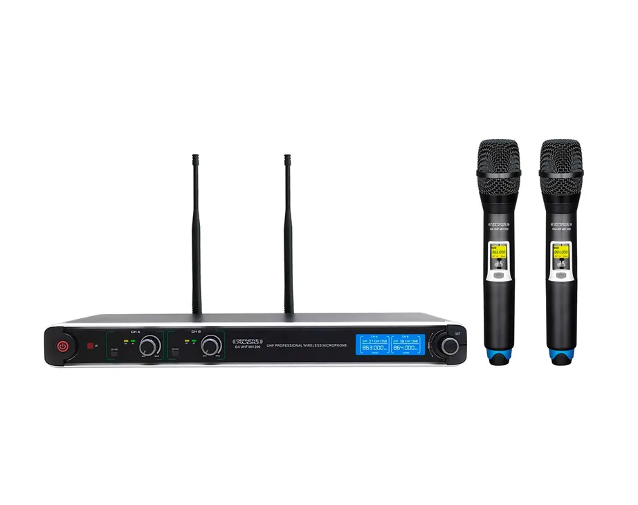 Sistema sem fios Microfone Definitive Audio DA UHF MH 200 2 (pack 2 mic)
