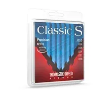 Jogo cordas guitarra clássica Thomastik KF110 Aço Flat Wound 010-038