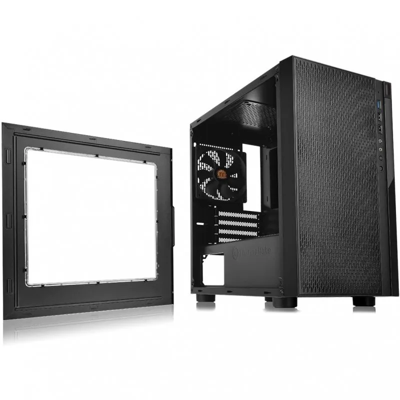 Caixa PC Thermaltake Versa H18 Vidro Temperado USB 3.1 Preta