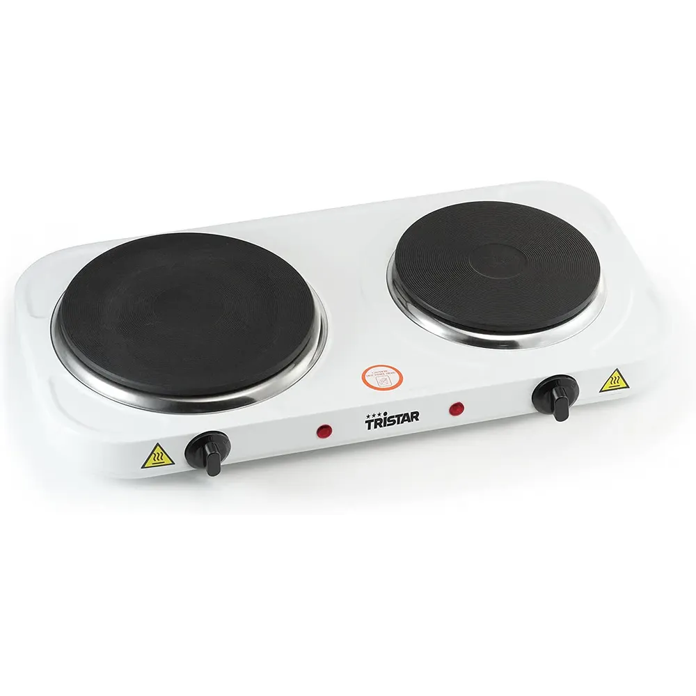 Placa de Cozinha TRISTAR KP-6245 (Independente - 2 Zonas - Branco)