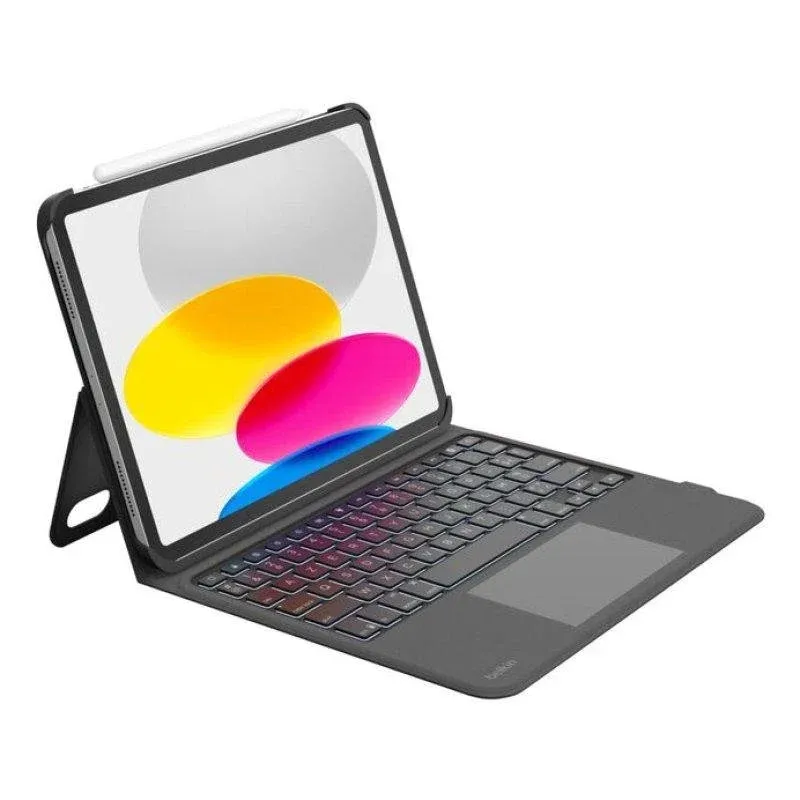 Teclado Belkin para iPad 10th Gen Folio AZERTY com Trackpad Preto