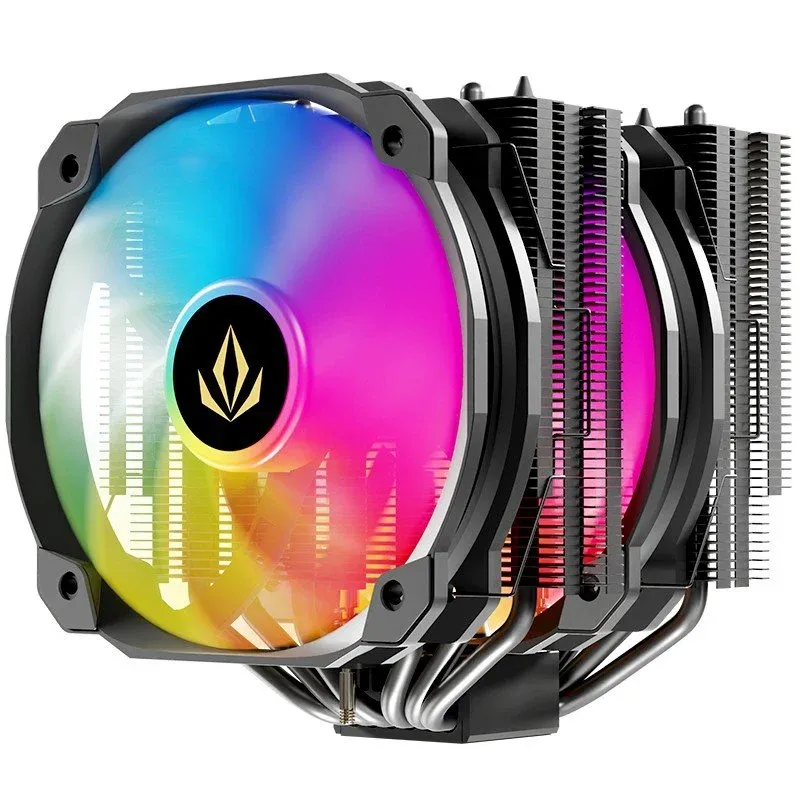 Cooler CPU Forgeon Air Windlord RGB 6Pipes 2x140mm Dual Heatsink CPU Cooler Preto