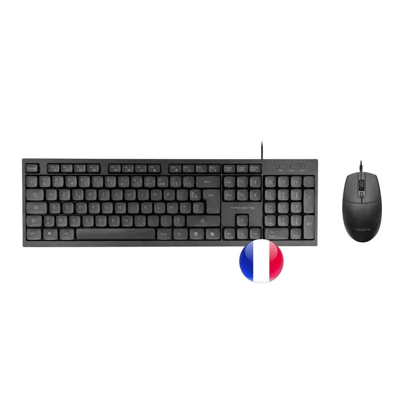 Tacens Anima ACP02 Conjunto de Teclado e Rato USB 1600dpi Huano Ai Smartkey para Windows|Mac|Linux (FR)