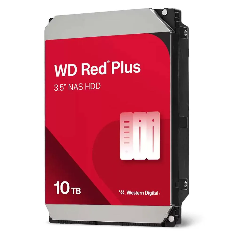 Disco Rígido Western Digital RED Plus WD100EFGX HDD NAS 10TB 7200rpm 215MB/s