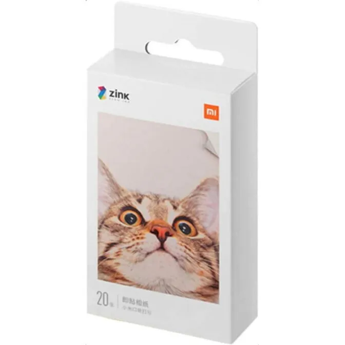 Pack 20 Papel Fotográfico Xiaomi Mi Portable Photo Printer 2x3
