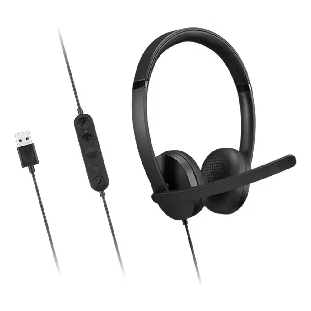 Headset Lenovo Gen2 Stereo USB-A Preto