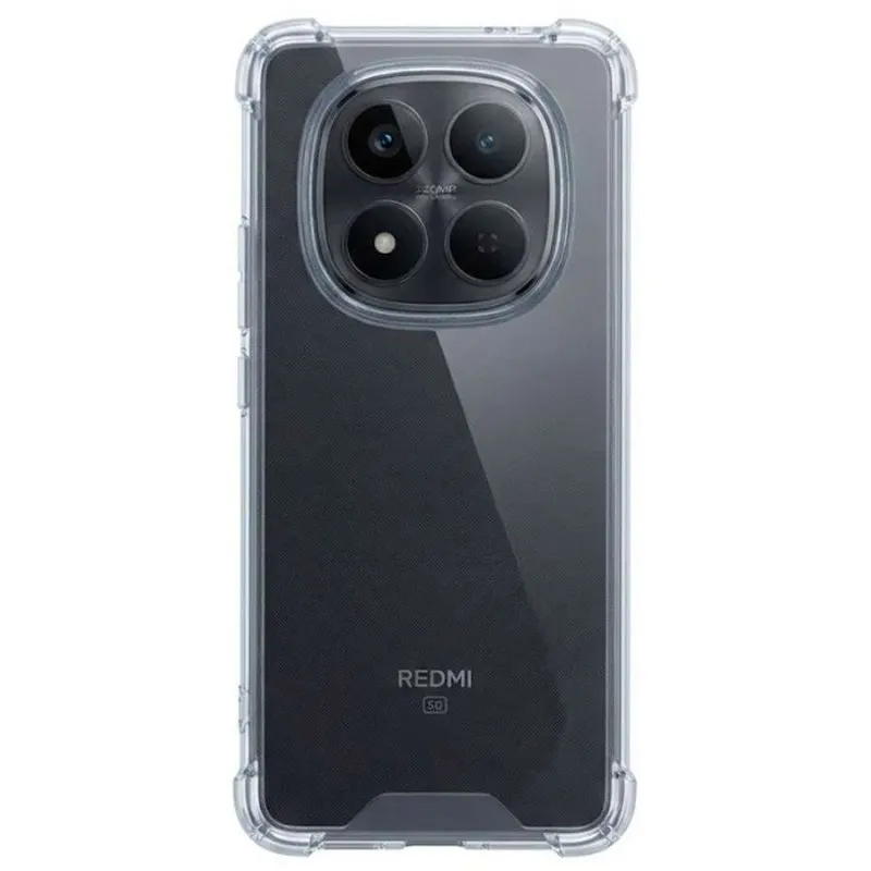 Funda para móvel Reforçada Silicone TPU Transparente Esquinas Elevadas para Poco M8 5G