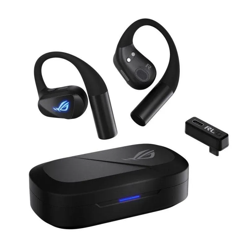 Auriculares ASUS ROG Cetra Open Wireless Inalámbricos Bluetooth e 2.4GHz Gaming Cancelamento de Ruído Preto