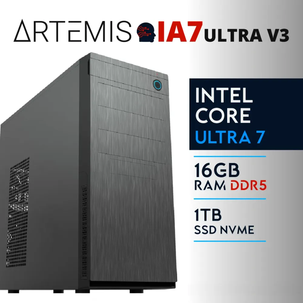 PC Gaming ARTEMIS-IA7-ULTRA-V3 - U7 265K | Intel Graphics | 16GB | M.2 1TB