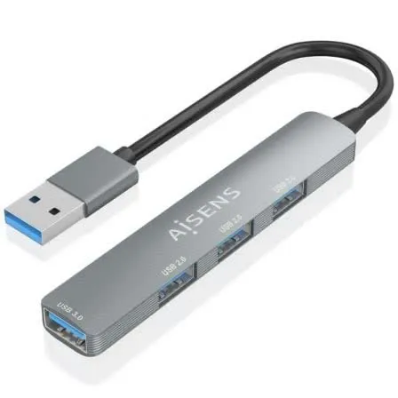 Hub USB 3.0 A106-0859 4x USB Aisens Cinza